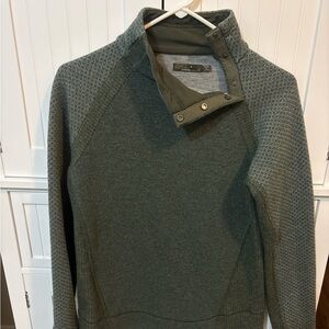Prana  rye green Women's Sweater with Recycled wool blend